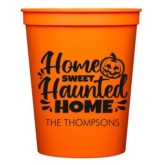 Home Sweet Haunted Home Stadium Cups